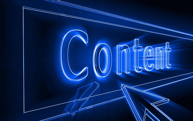 Content neon sign