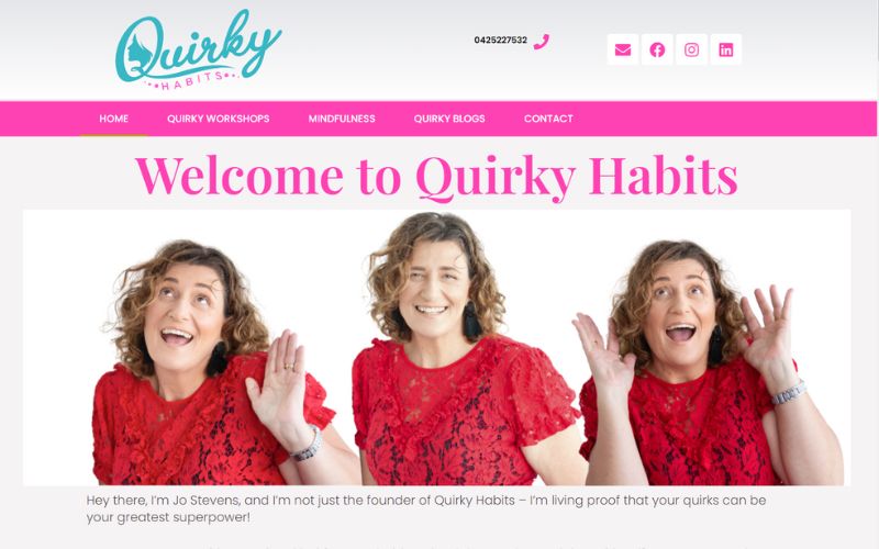 Quirky Habits website