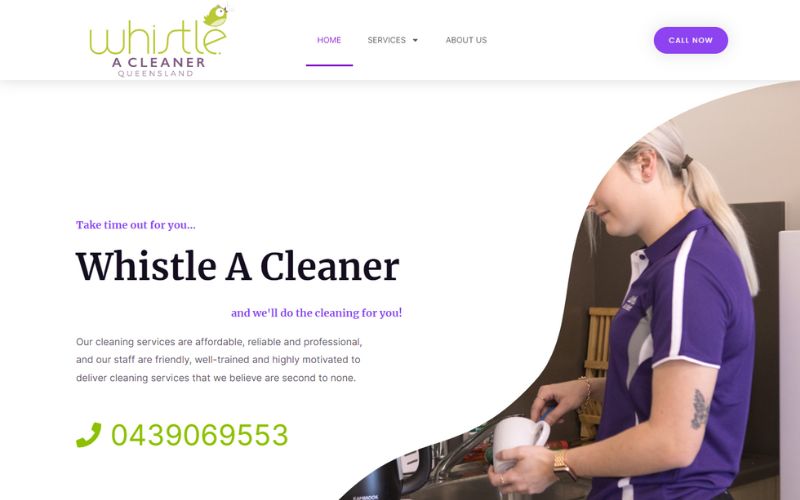 Whistle a Cleaner website